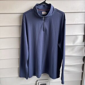 Faherty Movement‎ Quarter Zip Blue Nights Mens Size XL FLAW